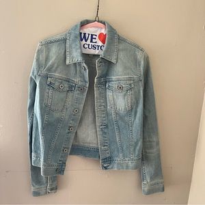 AG Adriano Goldschmied light wash denim jacket